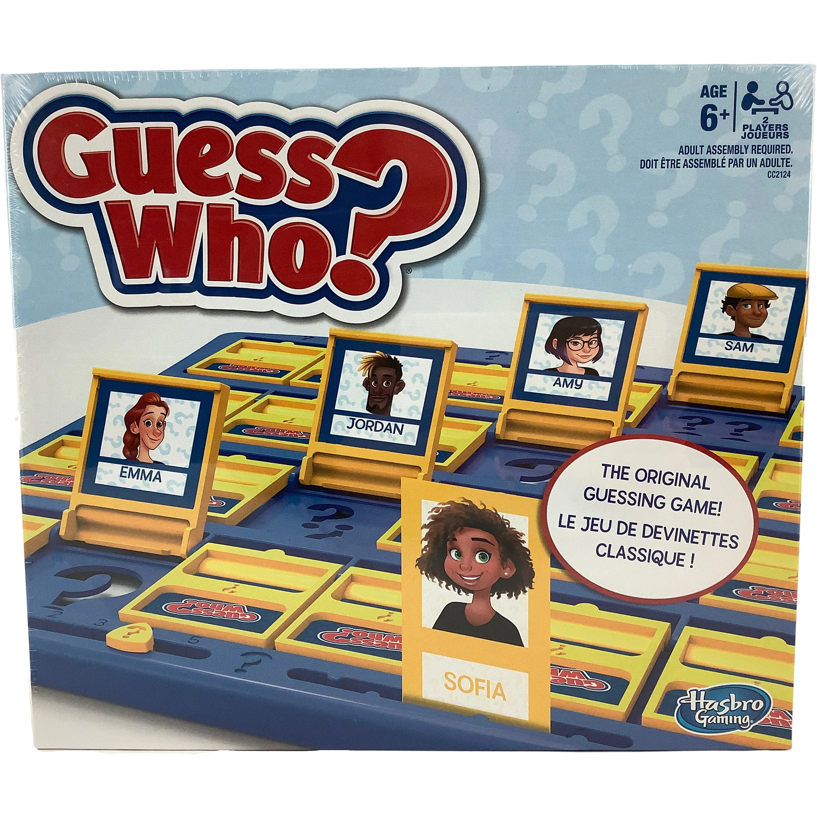 Hasbro Guess Who Board Game / 2 Player Board Game / English and French