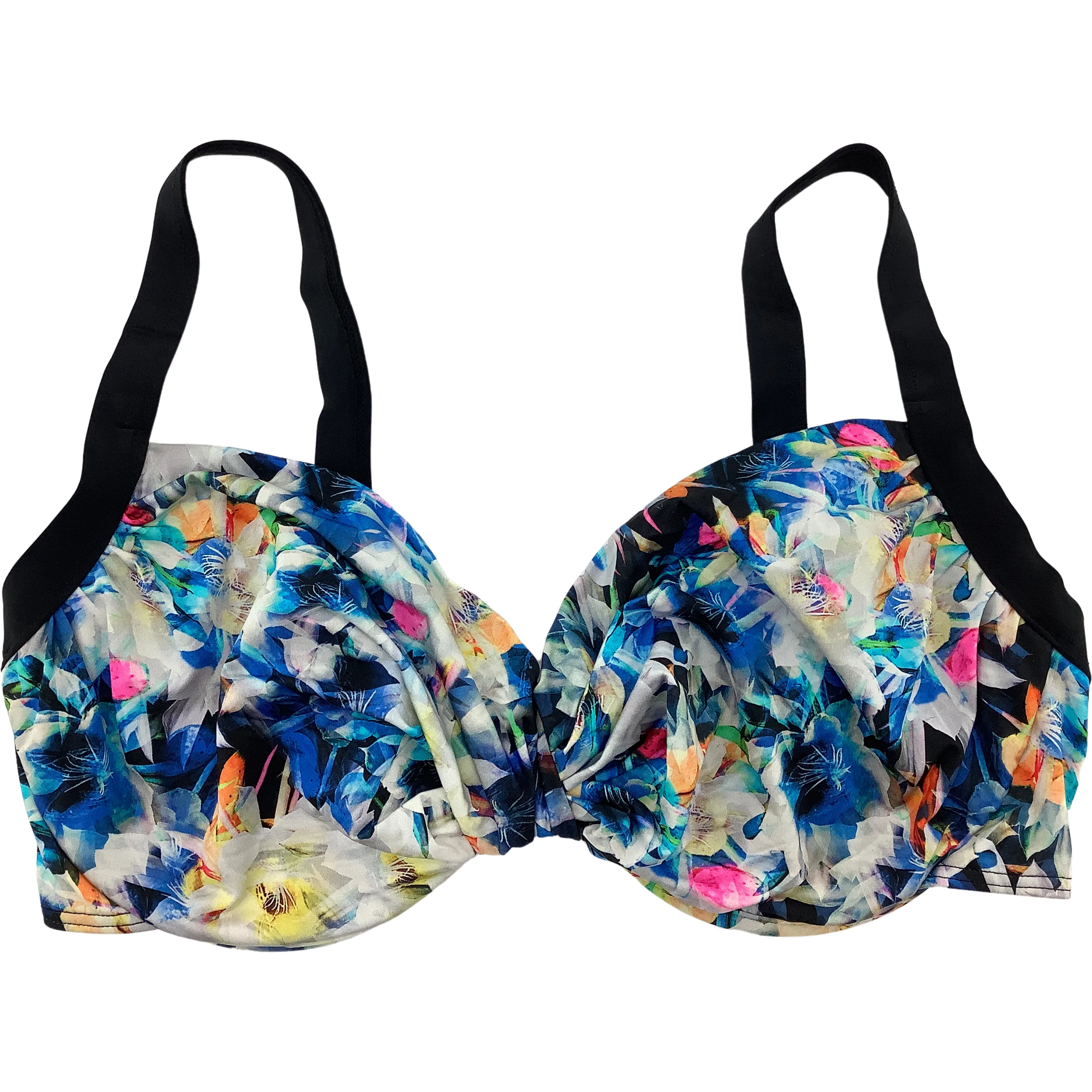 Aqua Blu Women's Bathing Suit / Bikini Style Swim Suit / High Waisted / Size 12