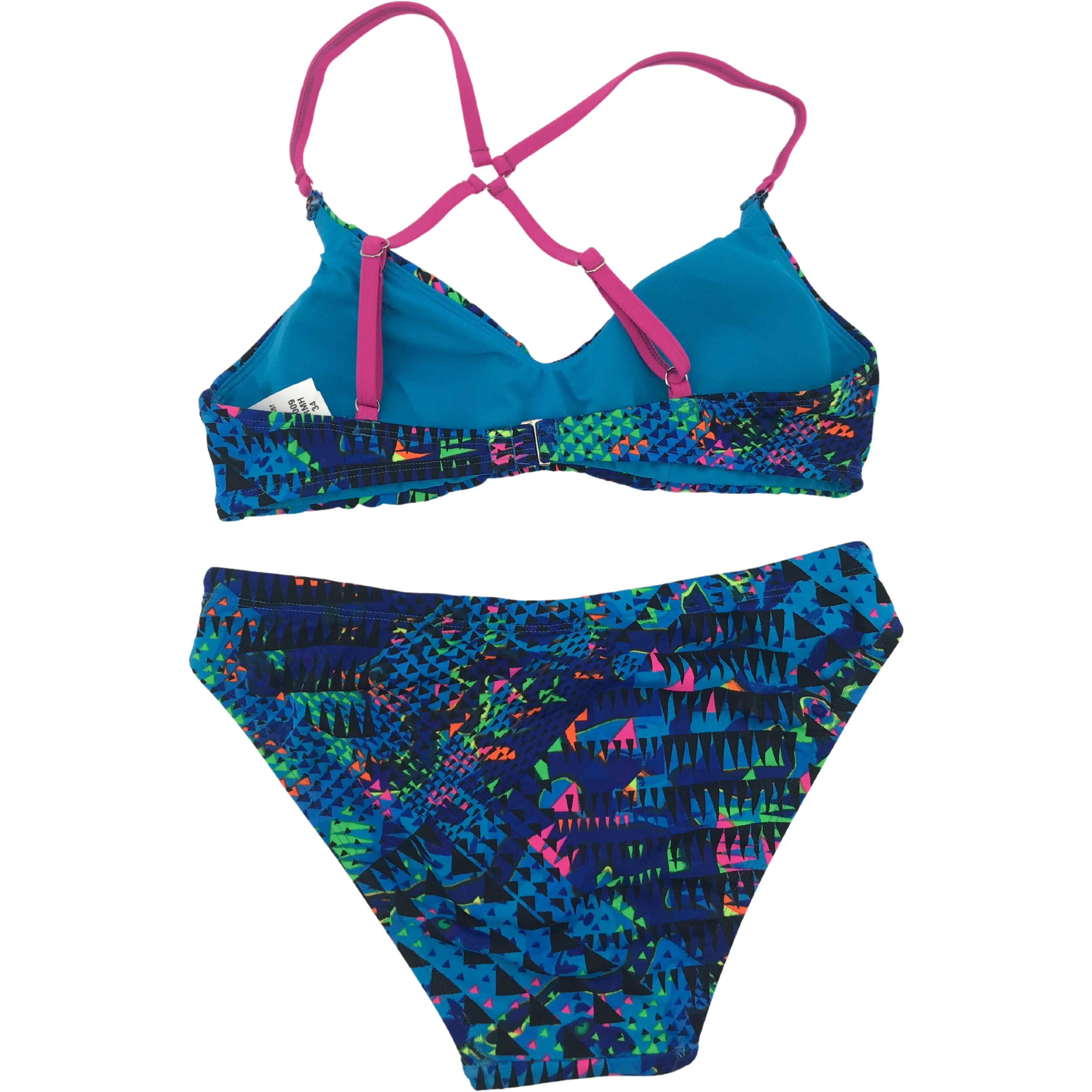 TYR Women's Bathing Suit: Bikini / Size 8 / Blue Patterned