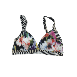 Sunseeker / Women's Bathing Suit : Bikini 10 / Flowers & stripes