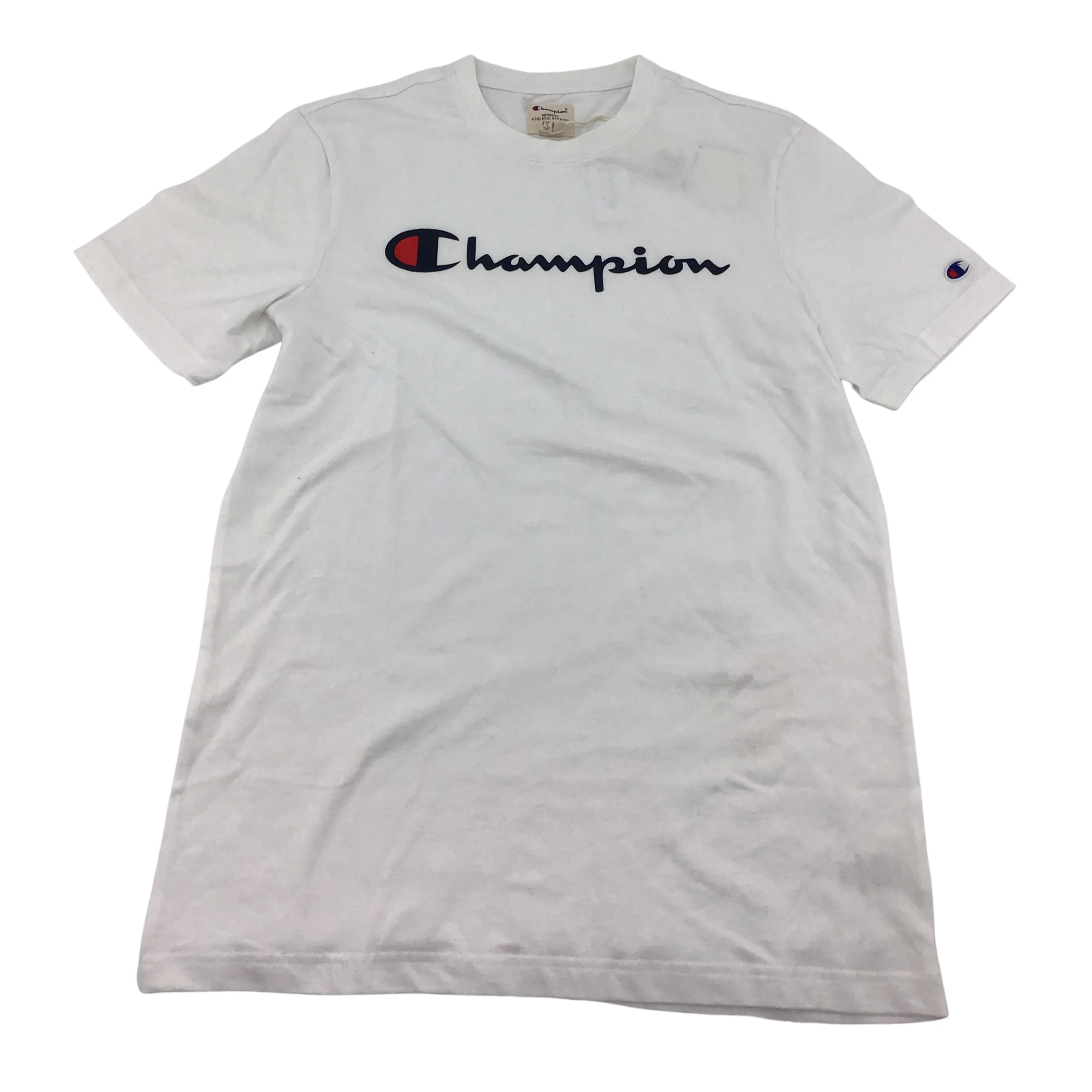 Champion Men's T-shirt: White/ Crew neck / Various Sizes