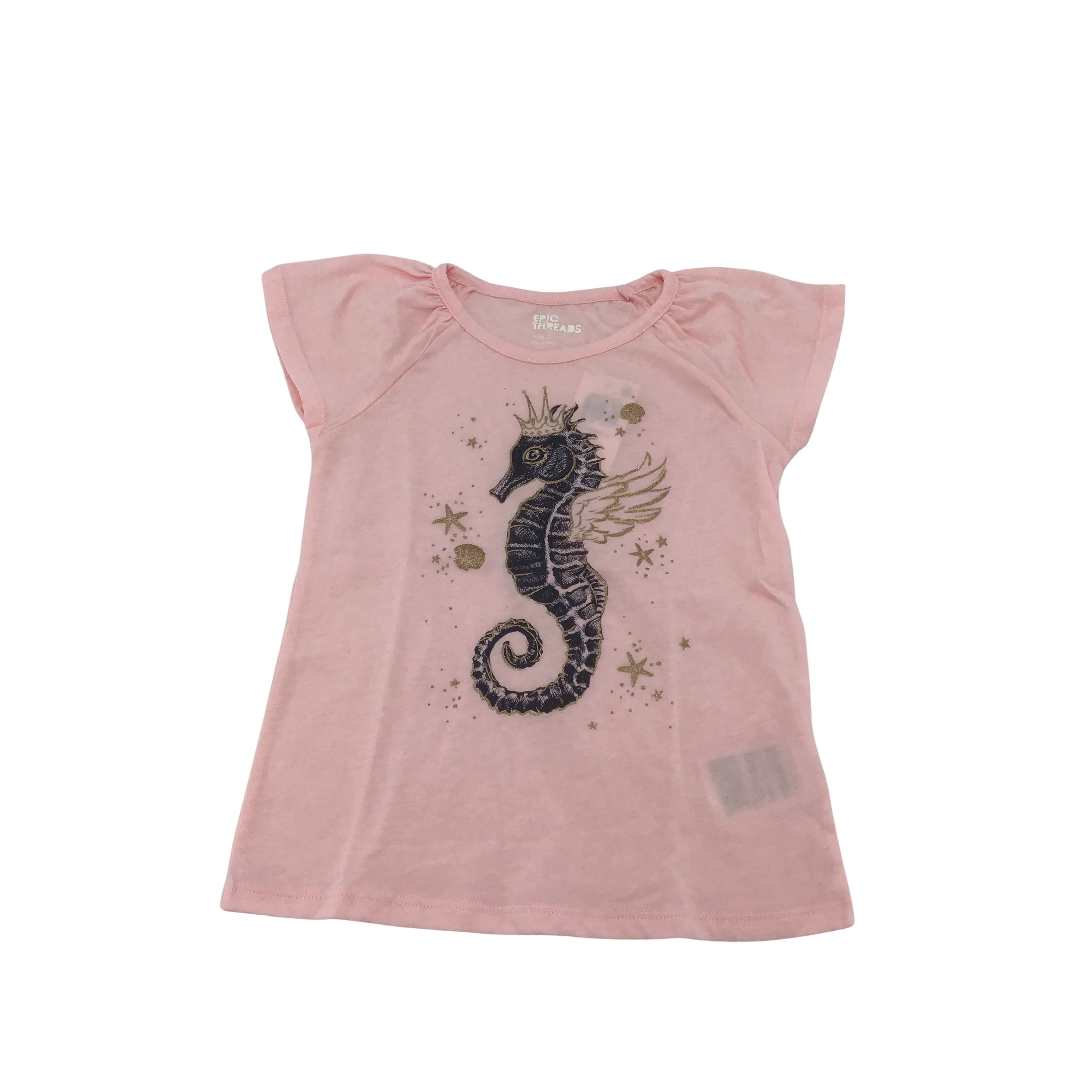 Epic Threads/ Girl's T-shirt/ Pink/ Seahorse/ Size 5
