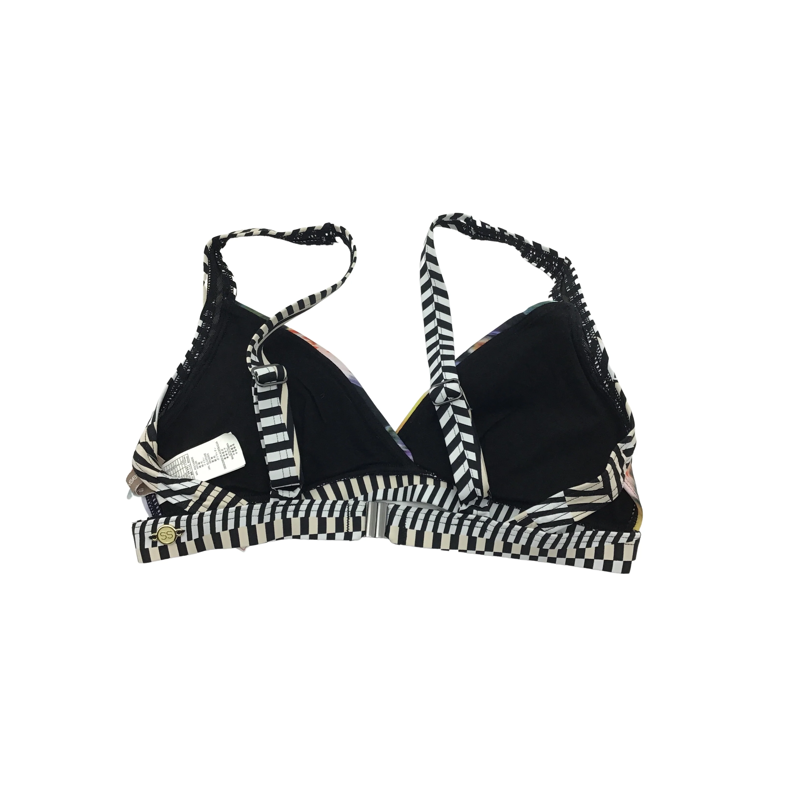 Sunseeker / Women's Bathing Suit : Bikini 10 / Flowers & stripes