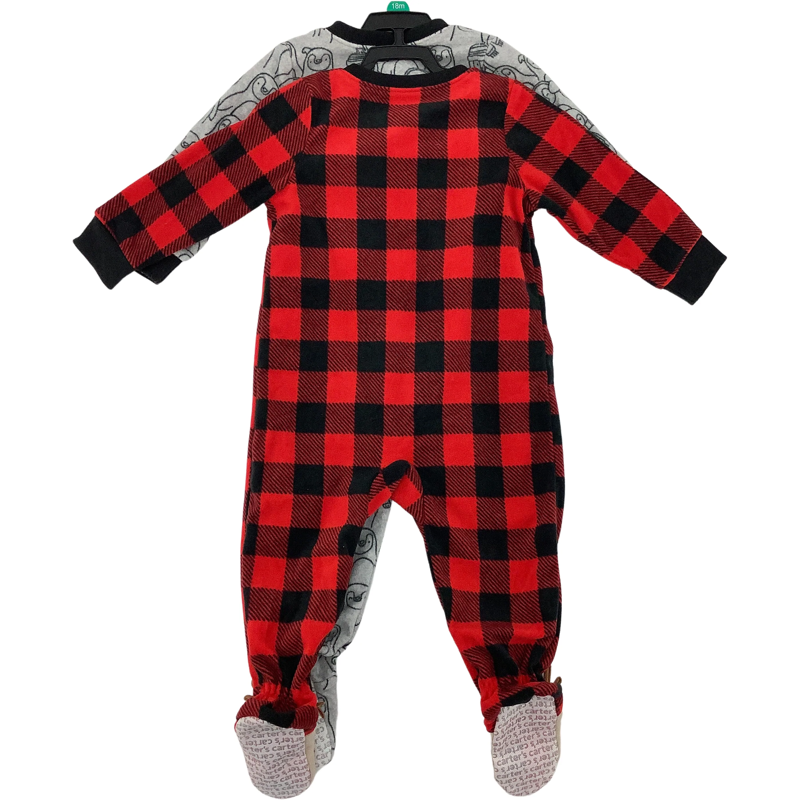 Carter's Boy's One Piece Pyjamas / 2 Piece / Winter Theme / Size 18 Months **No Tags**