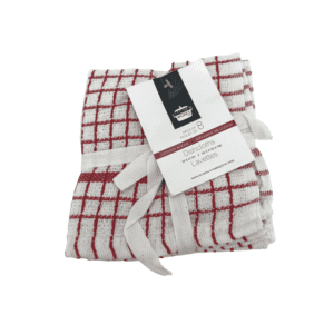 Kitchen Works Dish Clothes: Pack of 8 / Plaid Design / Cotten Blend