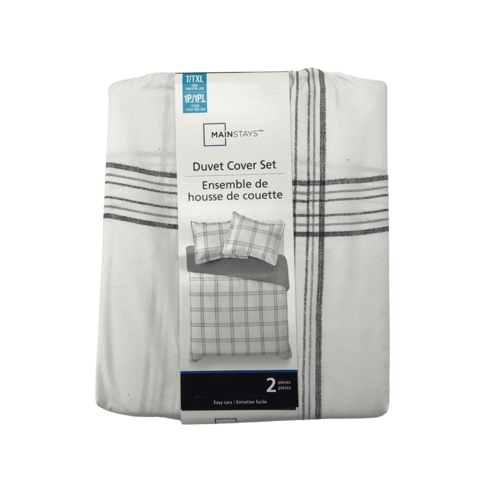 Mainstays Twin Plaid Duvet Cover Set CanadaWide Liquidations