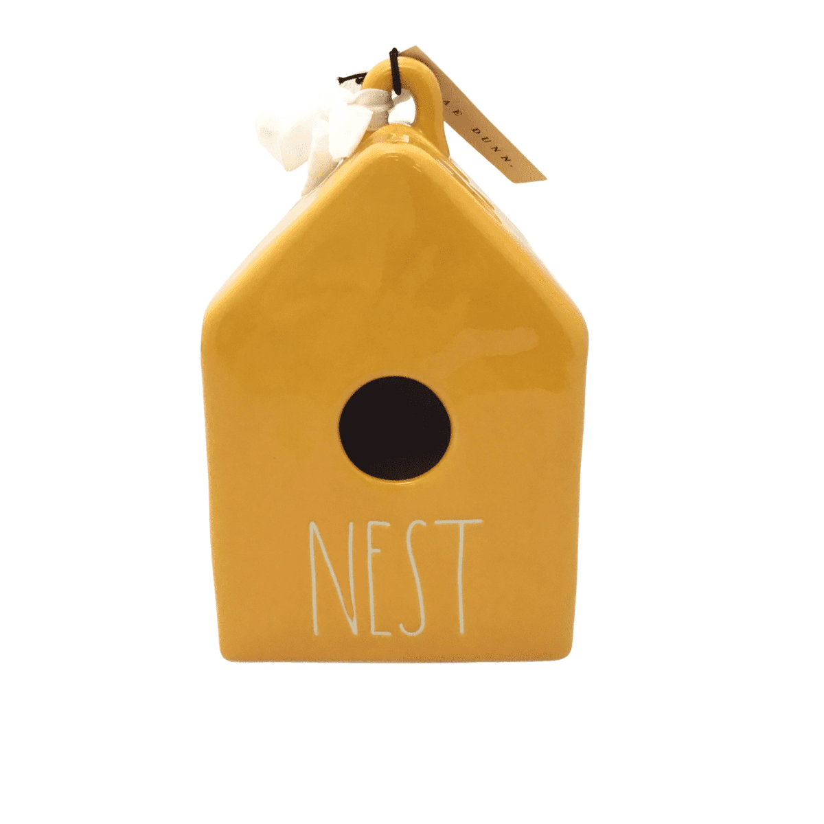 Rae Dunn Decorative ceramic Birdhouse wth Nest Logo_01