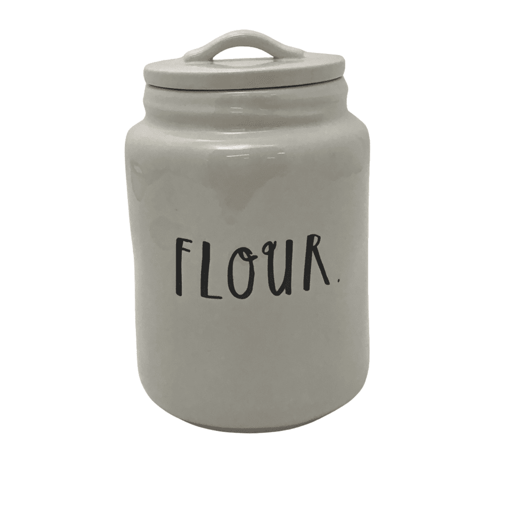 Rae Dunn White “Flour” Canister with Lid CanadaWide Liquidations