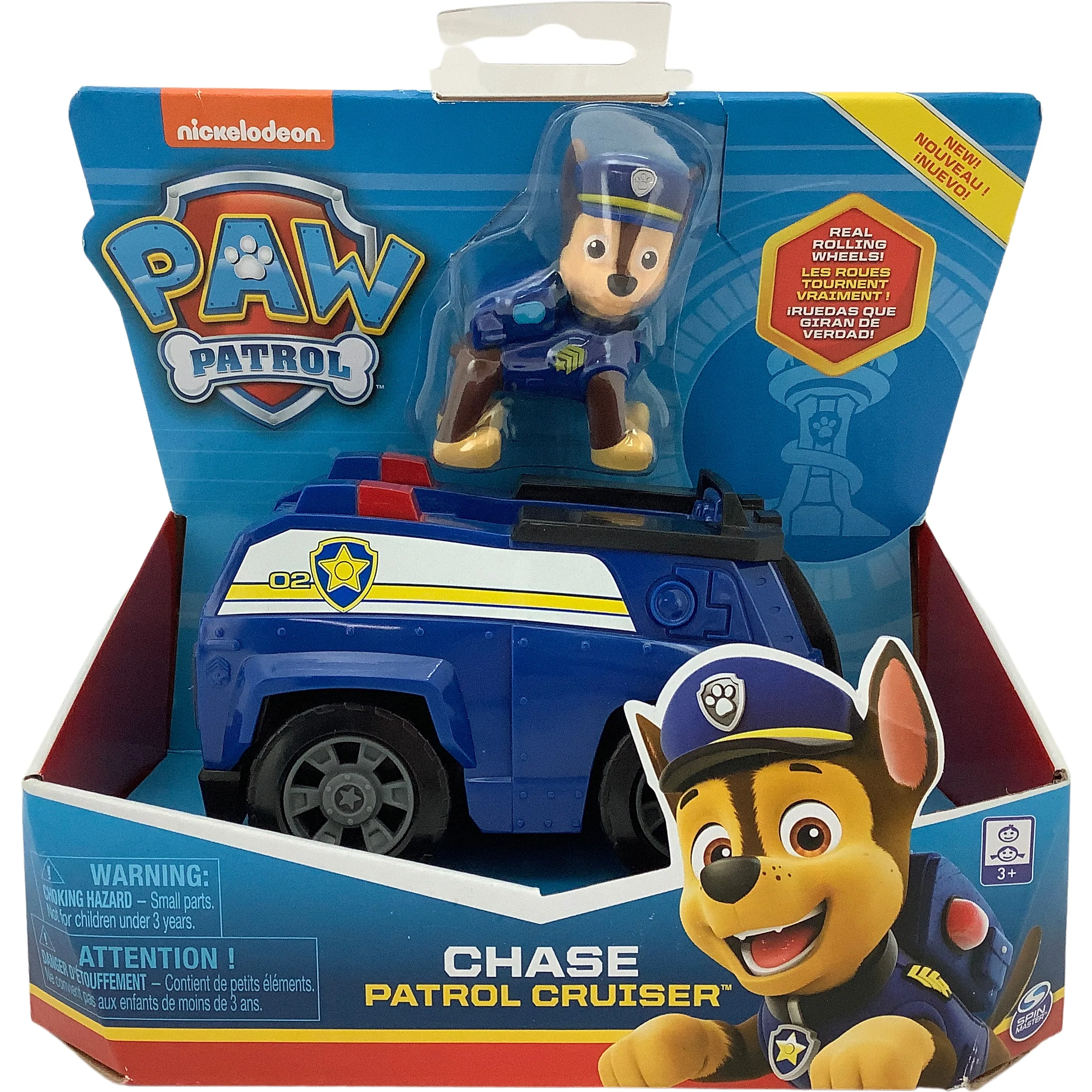 Nickelodeon Paw Patrol Chase Patrol Cruiser / Figure with Vehicle