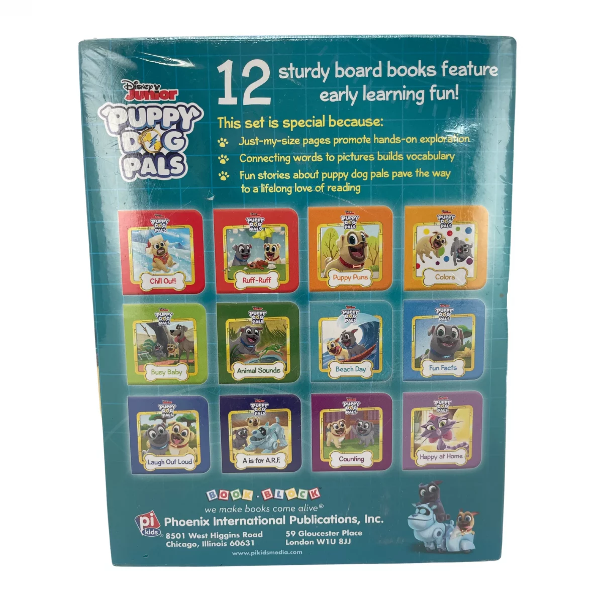 Disney Junior Puppy Dog Pals Books / 12 Board Books / Early Learning Books