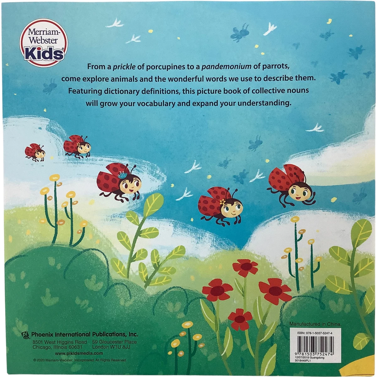 Children's Story Book / "A Loveliness of Ladybugs" / Hardcover / Kid's Definition Book