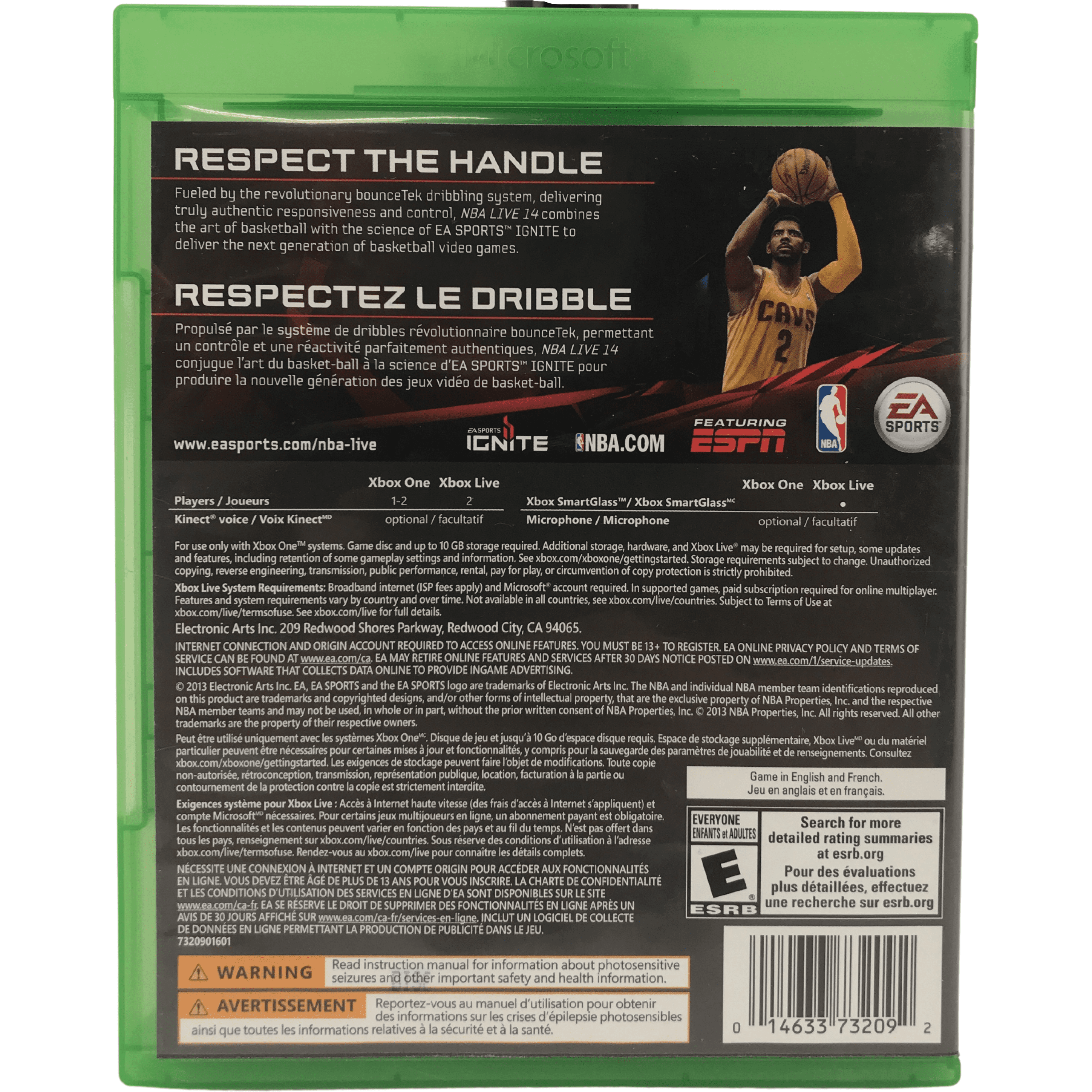 Xbox One "NBA Live 14" Game: Video Game: Opened