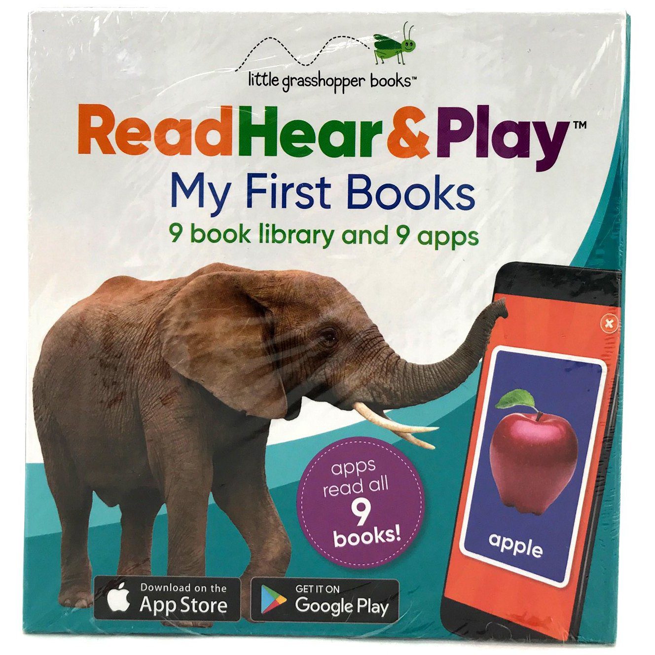 Little Grasshopper Books / Read Hear & Play / Childs Interactive Toy / 9 Books with Downloadable App