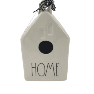 Rae Dunn : Bird House / "Home" / White / Ceramic Decor / Rustic Decor