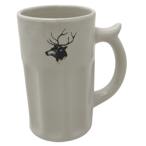 Rae Dunn : Ceramic Mug / White / Deer