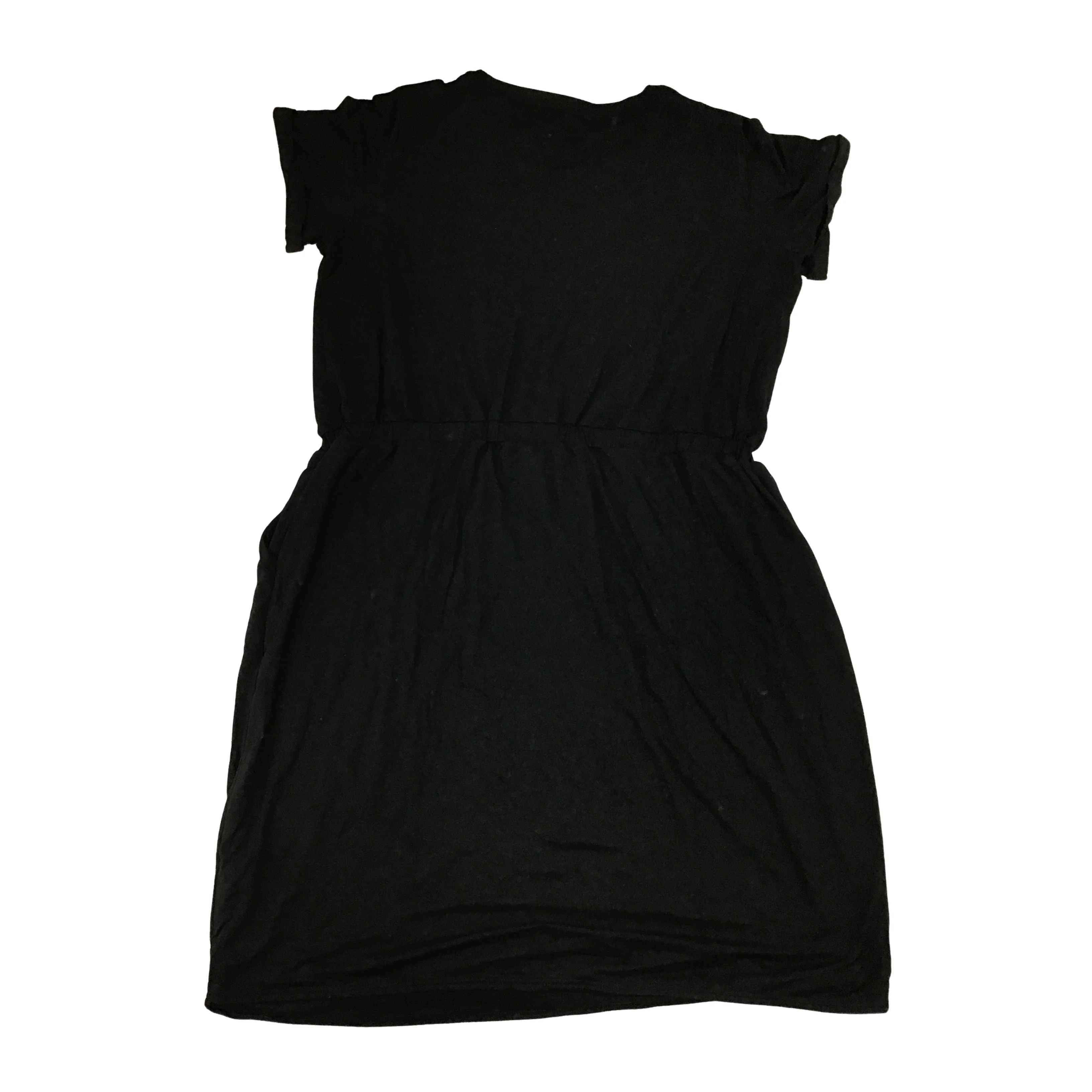 32 Degrees Cool: Women's T-shirt Dress / Black / Pockets / XXL