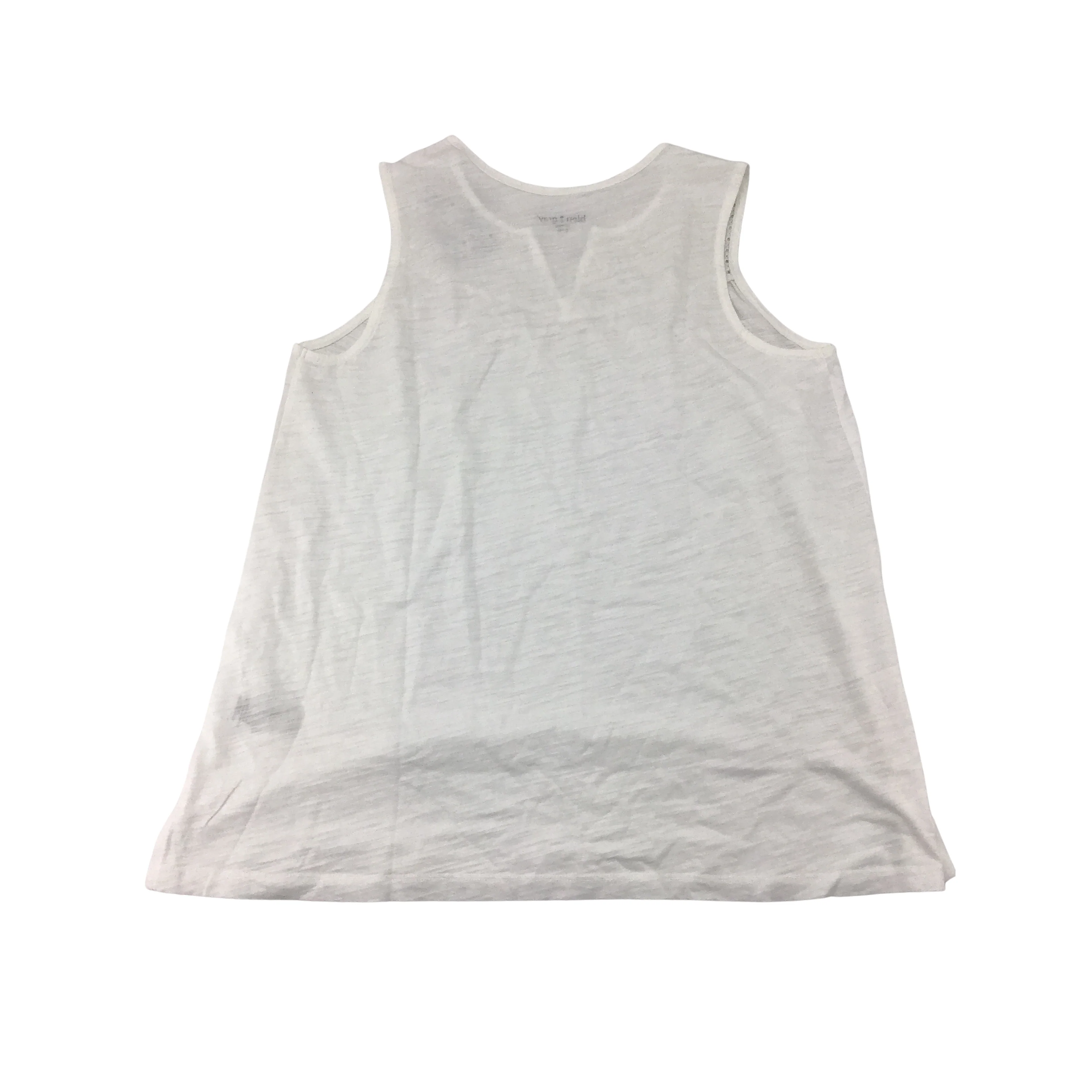 Bleu Gray : Women's T-Shirt / White / Sleeveless / Medium