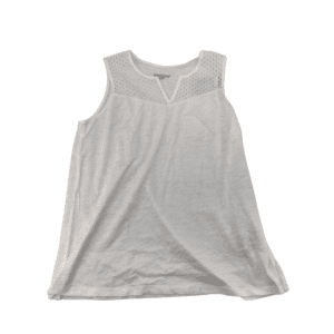 Bleu Gray Women's T-Shirt / White / Sleeveless / Large