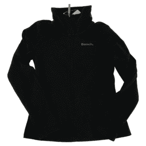 Bench Women's Zip-Up Sweatshirt / Black / Lightweight Sweater / Size S