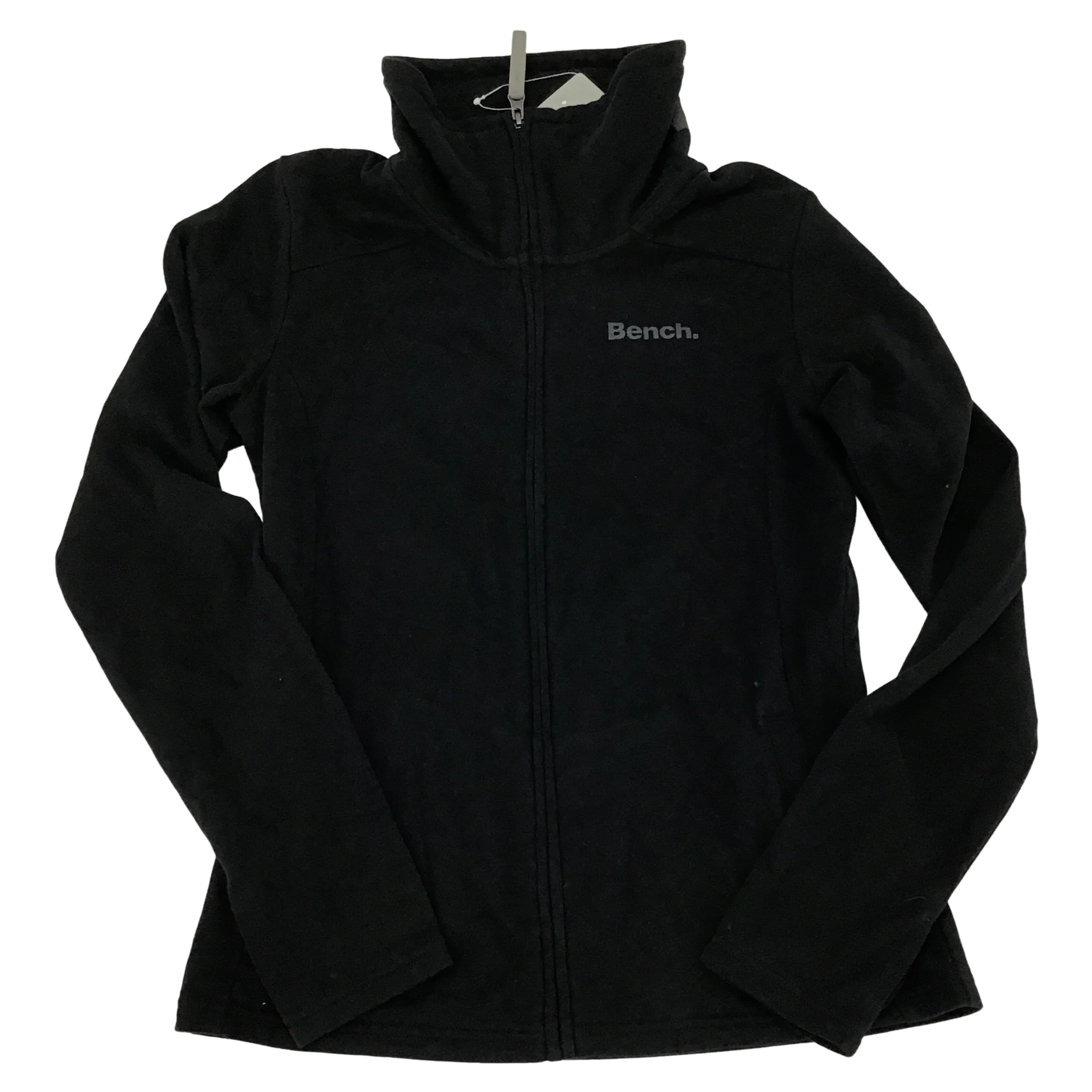 Bench Women's Zip-Up Sweatshirt / Black / Lightweight Sweater / Size S
