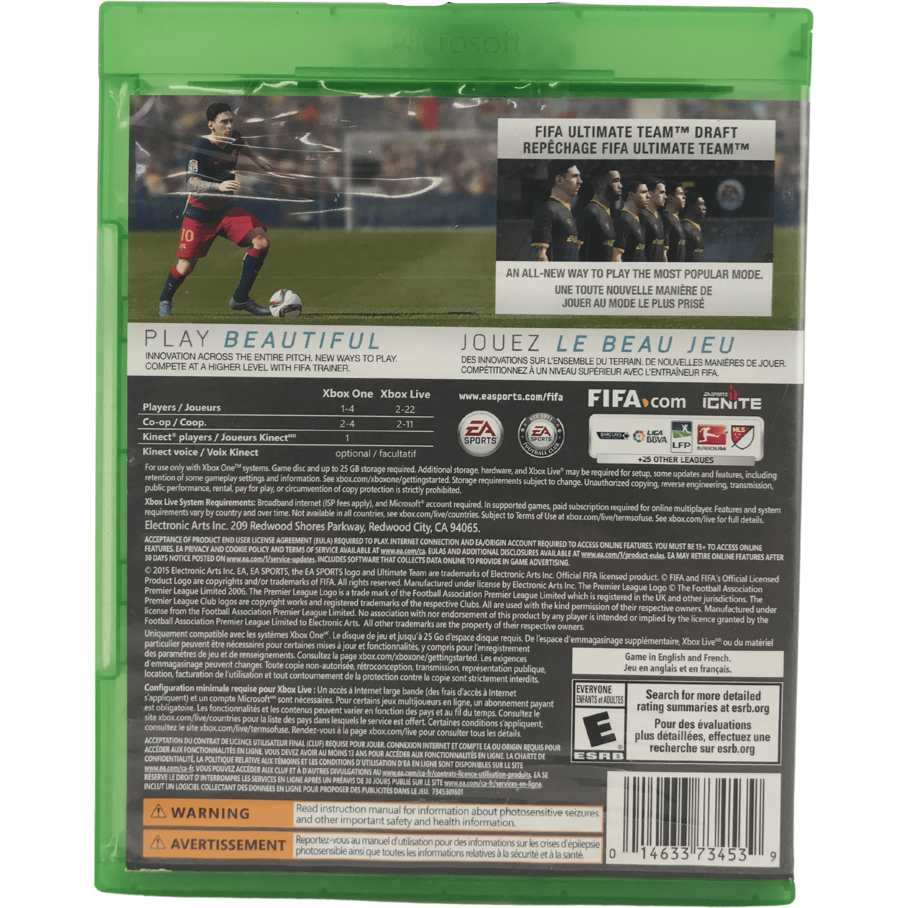 Xbox One "FIFA 16" Game: Video Game: Opened