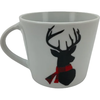 Safdie Home Porcelain Coffee Mug Set / Winter Mug Set / 4 Pieces / Holiday Drinkware **DEALS**