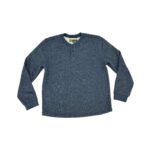 BC Clothing Men's Blue Fleece Lined Sweater