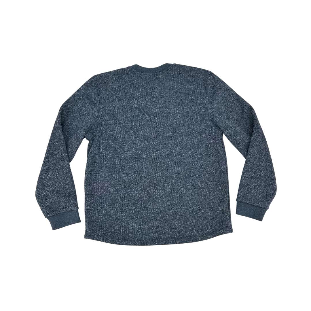 BC Clothing Men's Blue Fleece Lined Sweater2