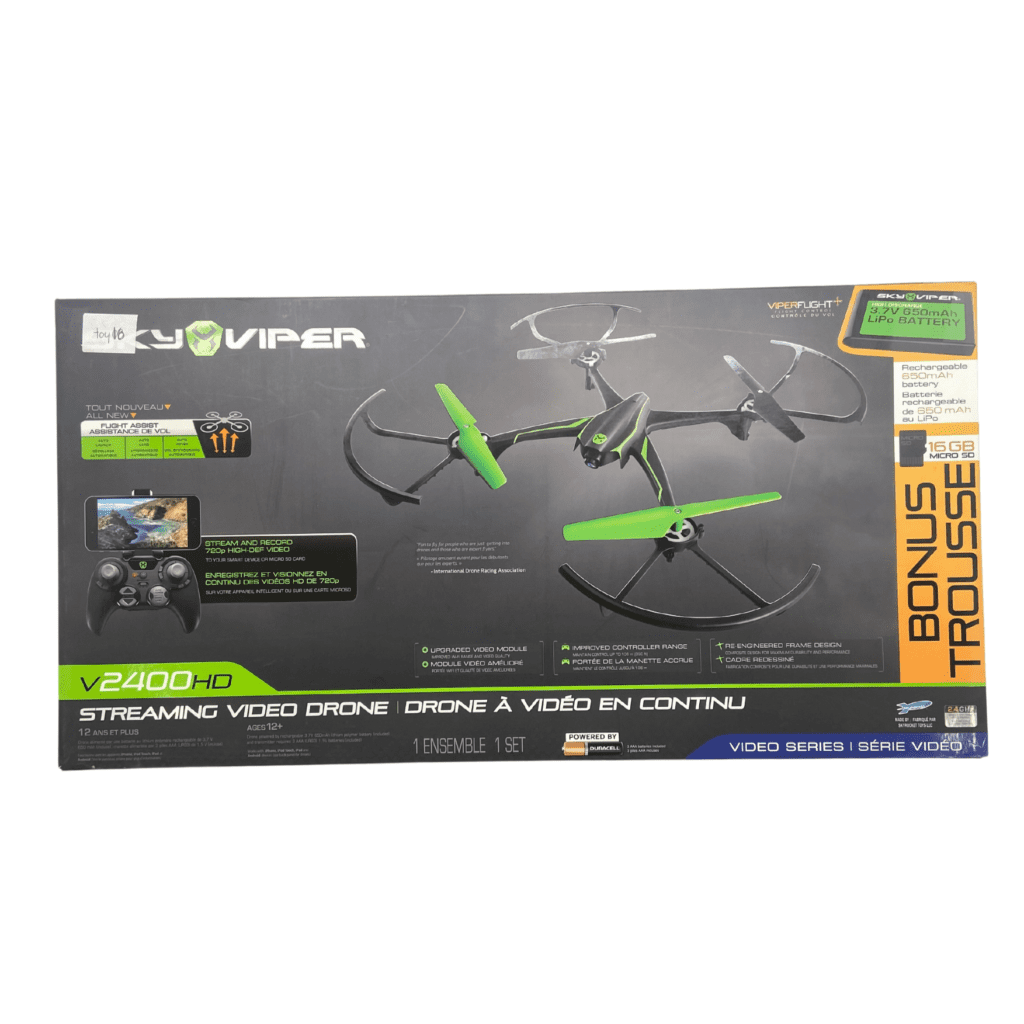 Sky Viper Streaming Video Drone / 2400HD / Rechargeable / Controller