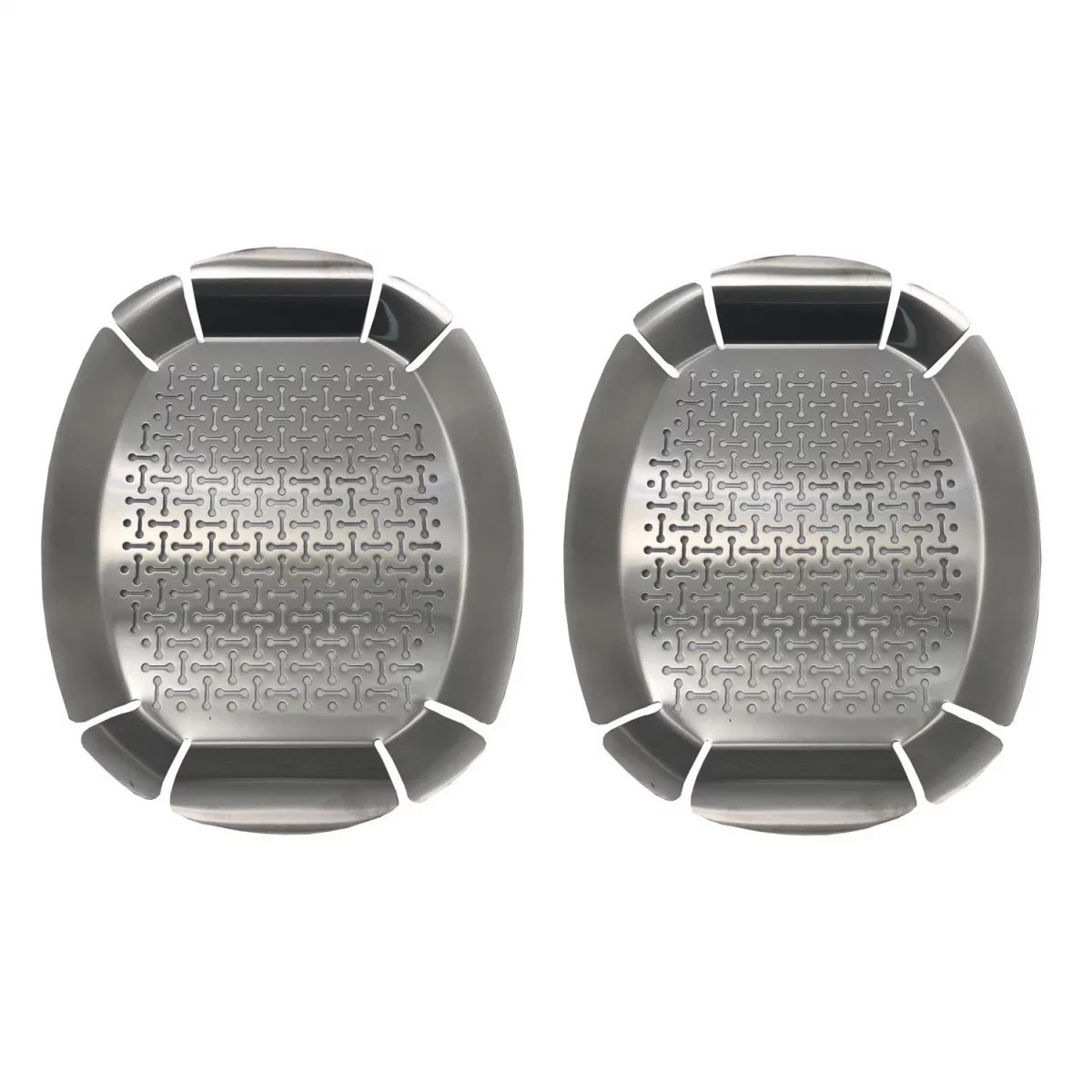 BBQ Grilling Baskerts / 2 Pack / Stainless Steel / Vegetable Grilling