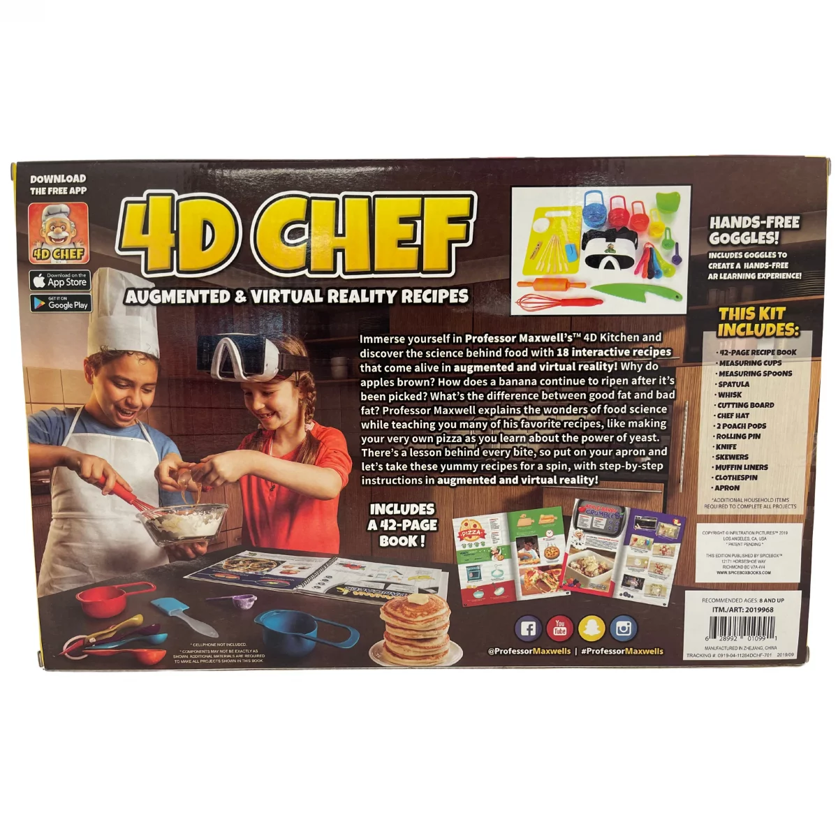 Professor Maxwell's 4D Chef Kit / STEM Toy / 18 Interactive Recipes **DEALS**
