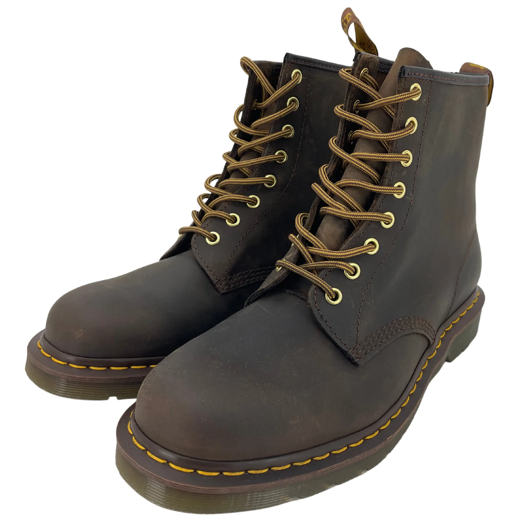 Dr Martens Unisex Crazy Horse Boots / Brown / Lace Up Combat Boots / Various Sizes