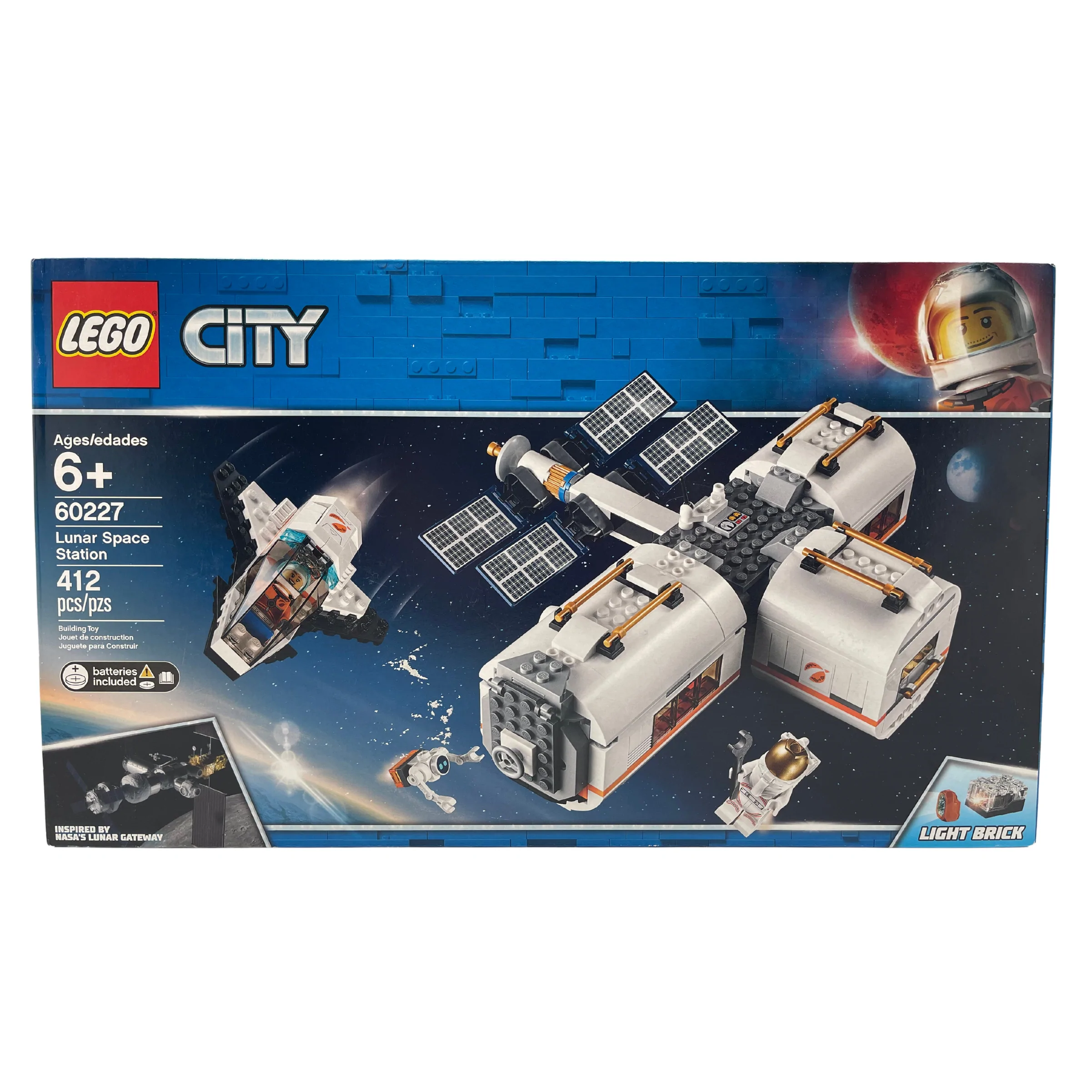 Lego City Lunar Space Station Building Set / Light-Up Brick / 60227 / 412 Pieces **DEALS**