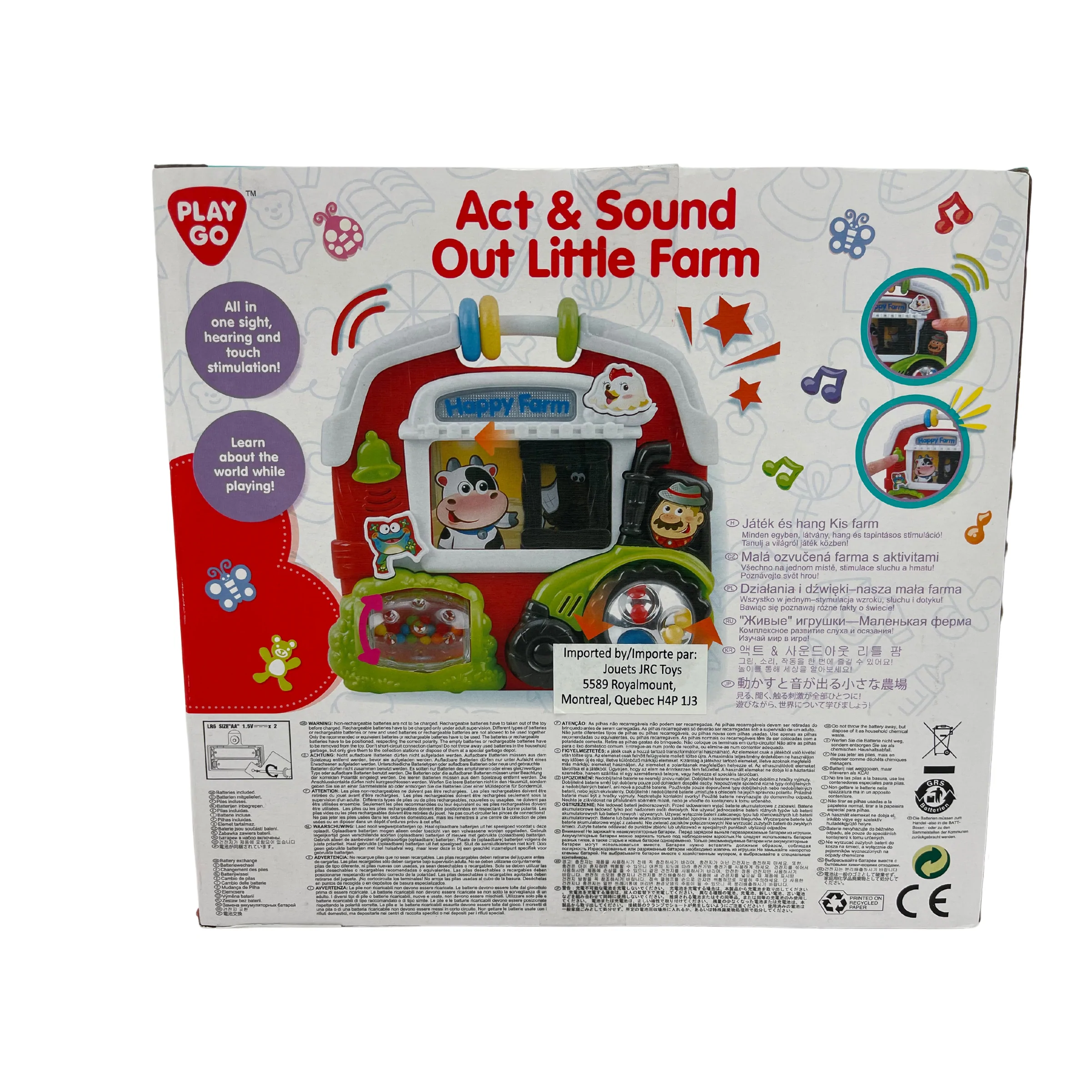 PlayGo Act & Sound Out Little Farm / Light and Sound / 6months+ **DEALS**