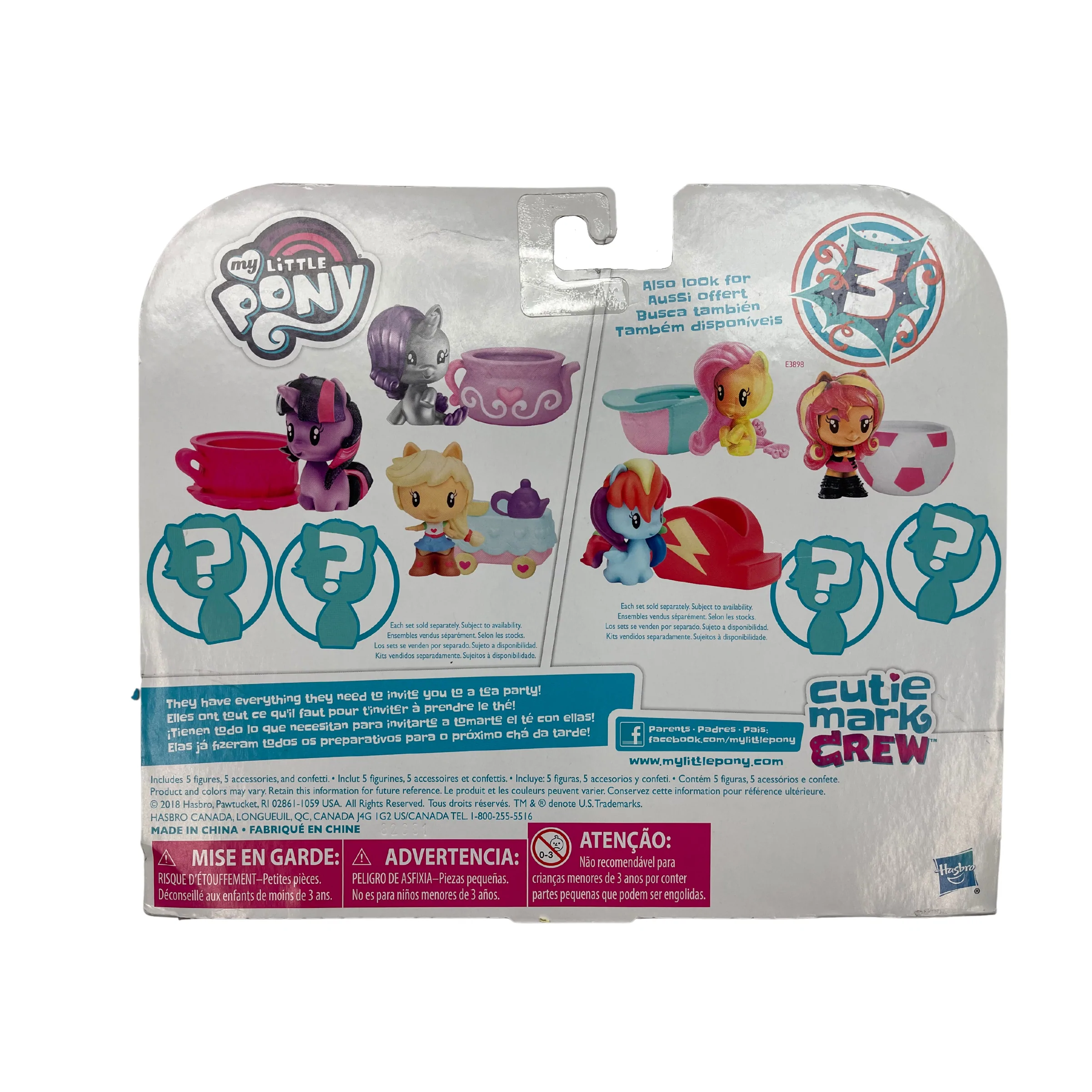 My Little Pony Cutie Mark Crew / Tea Party Set / Surprise Guests with Accessories