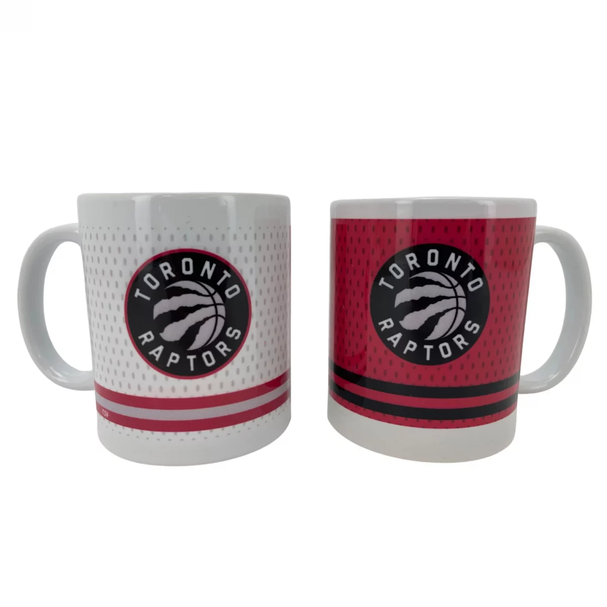 TSV Home Toronto Raptors Coffee Mug Set / 2 Piece Set / Red and White **DEALS**