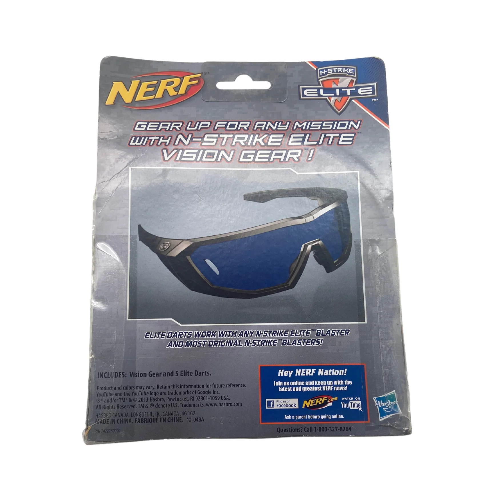Nerf Vision Gear: Elite / Protective Eyeglasses / Foam Bullets **DEALS**