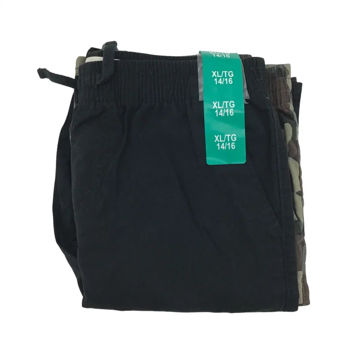 Levi's : Boy's Cargo Shorts / 2 Pack / Black / Camo / XL