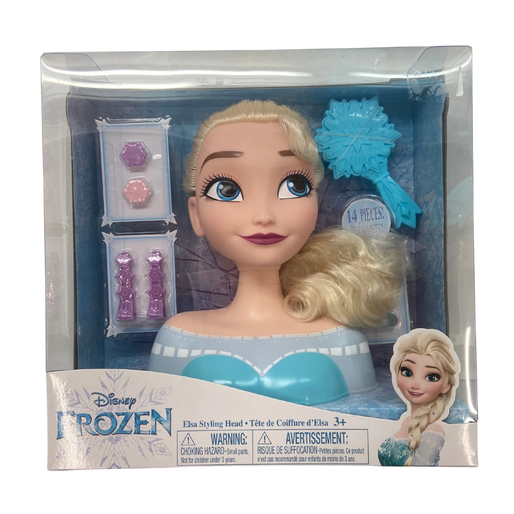 Disney Frozen: Elsa Styling Head / 14 Pieces Included / Doll Head / Frozen / Queen Elsa