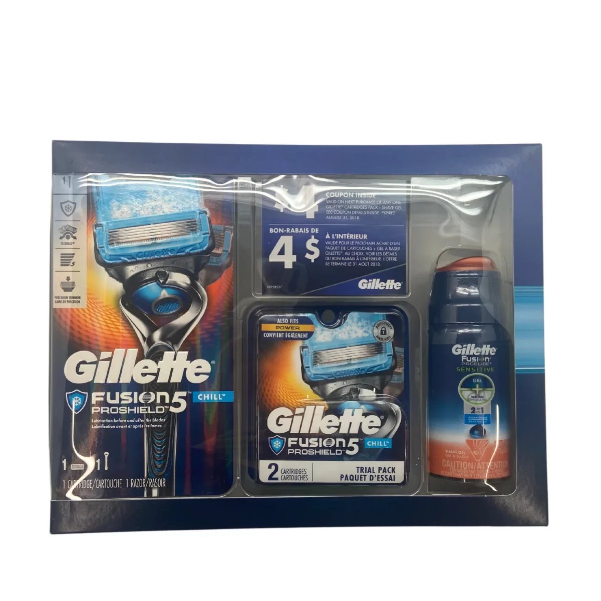 Gillette Fusion Proshield 5 Chill / Shaving kit / Razor **DEALS **