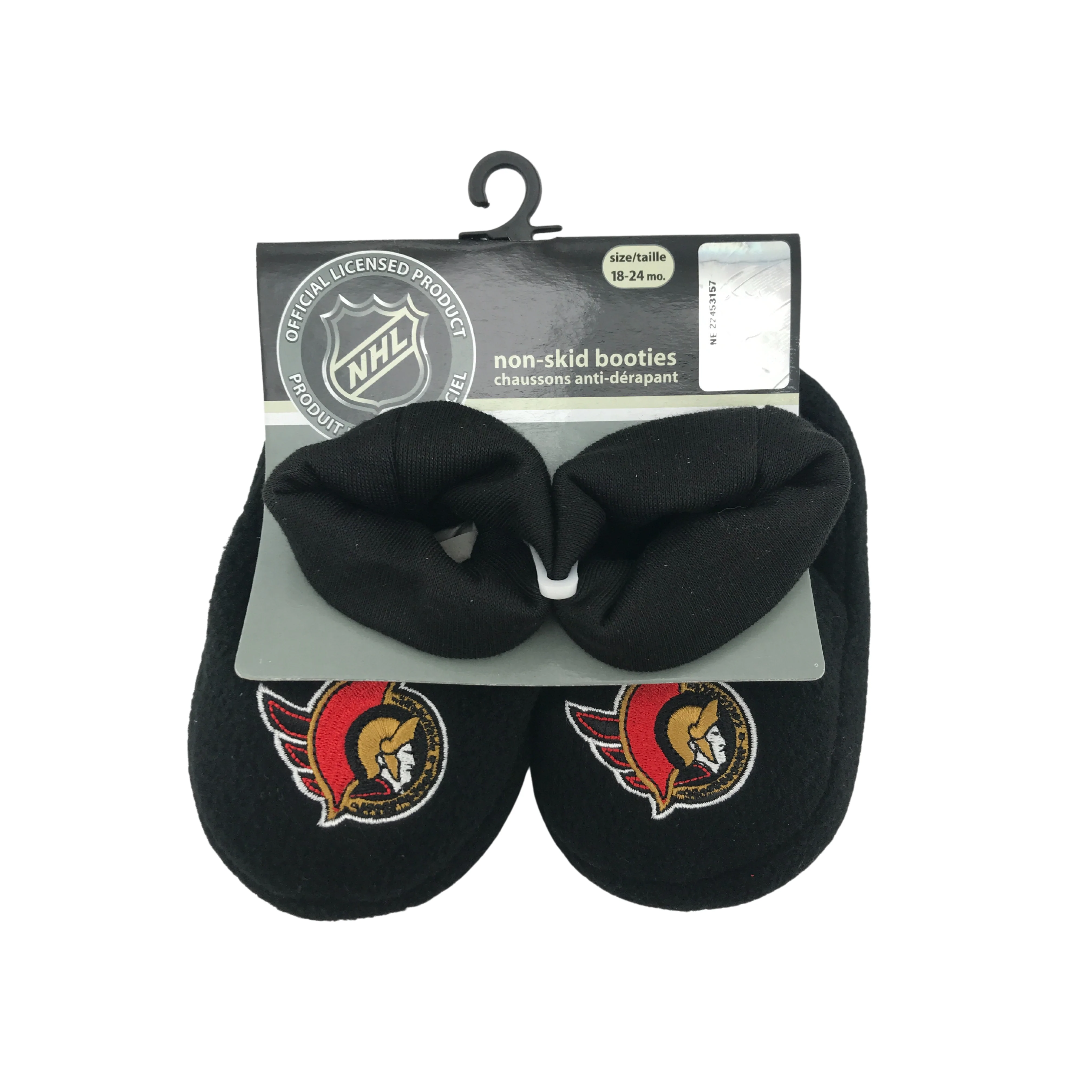 NHL Ottawa Senators Toddler Booties / Black / Non Skid / NHL Gear / Various Sizes