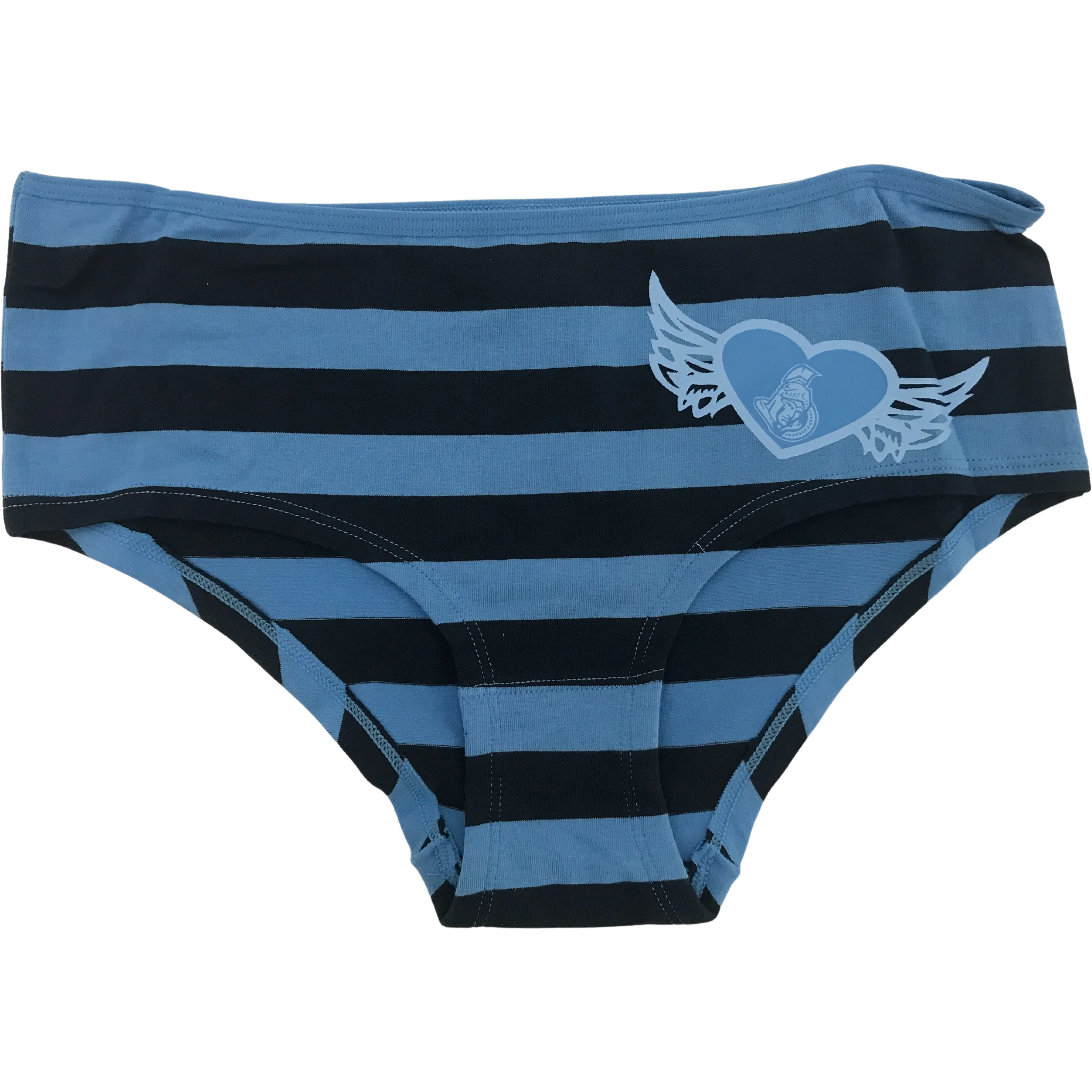 NHL Ottawa Senators Ladies Boycut Underwear / Medium / 2 pack / Panties / 2 Toned Blue / Ottawa Senators Logo