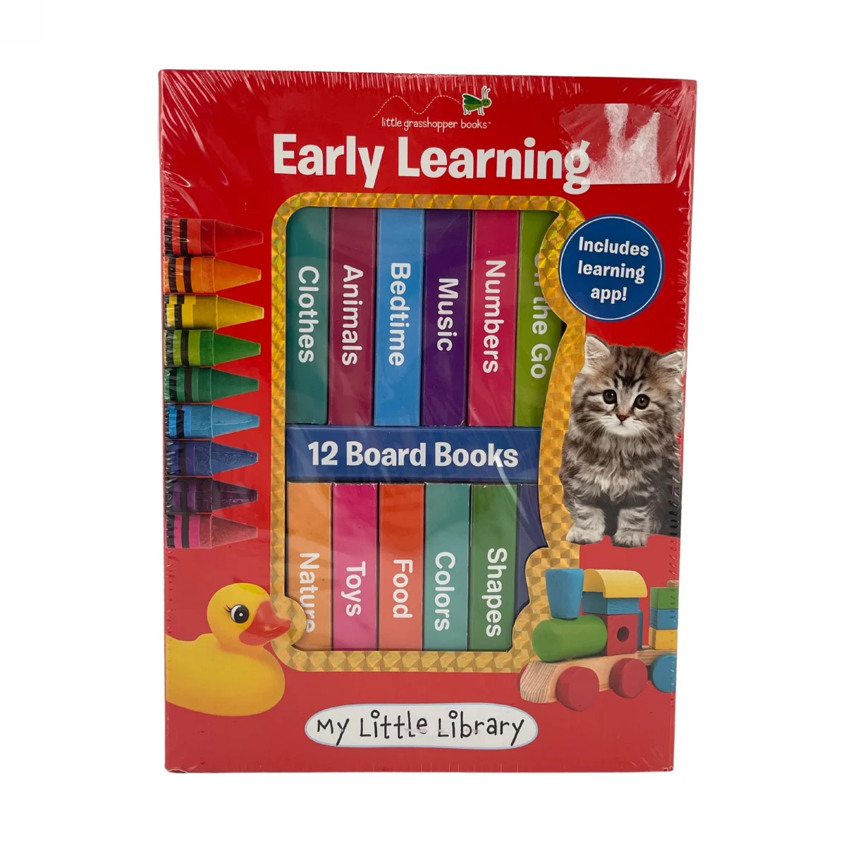 Little Grasshopper Books / 12 Board Books / Early Learning Books / 12 Months+