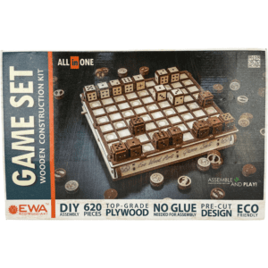 Eco Wood Art Game Set / Construction Set / 620 Pieces / DIY Assembly