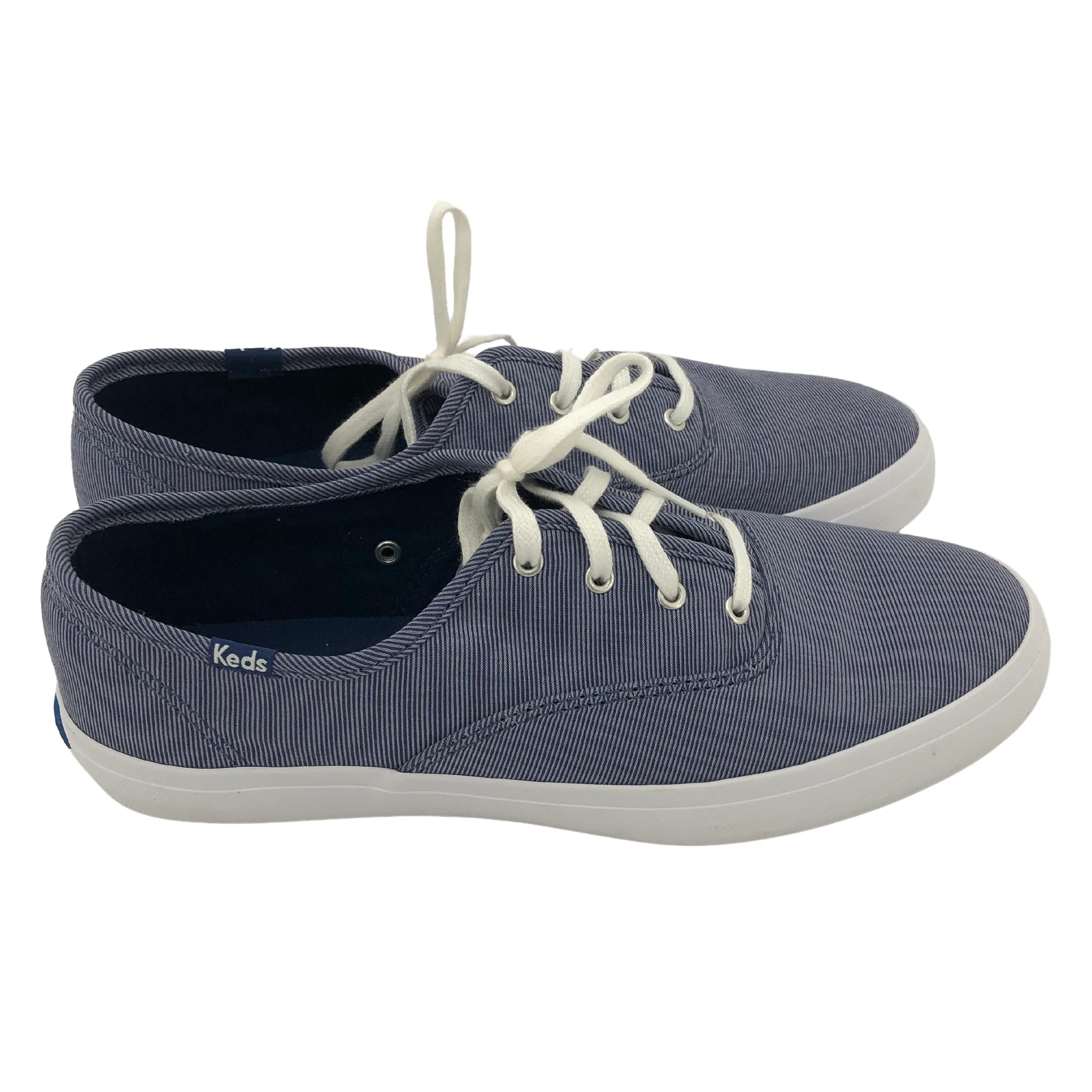 Keds Women's Canvas Shoes / Dream Foam Insole / Blue with White / Size 10