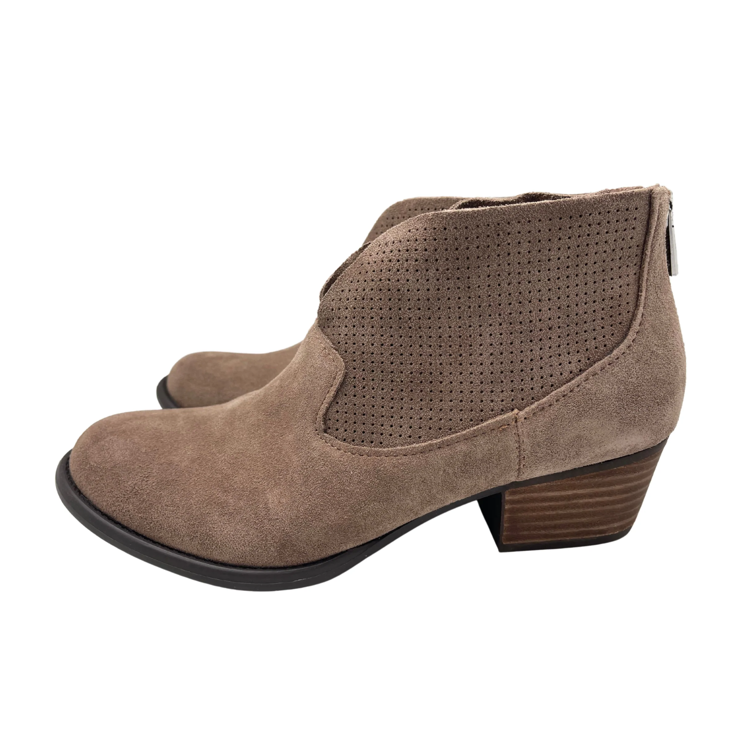 Jessica Simpson Women's Ankle Boots / JS-Dacia / Suede / Taupe / Size 8.5