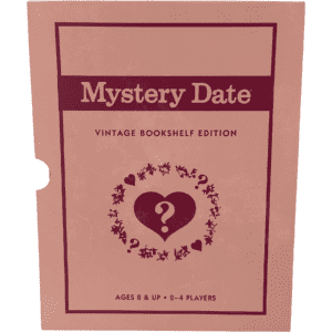Mystery Date Vintage Bookshelf Edition / Family Board Game / Linen Book Board Game