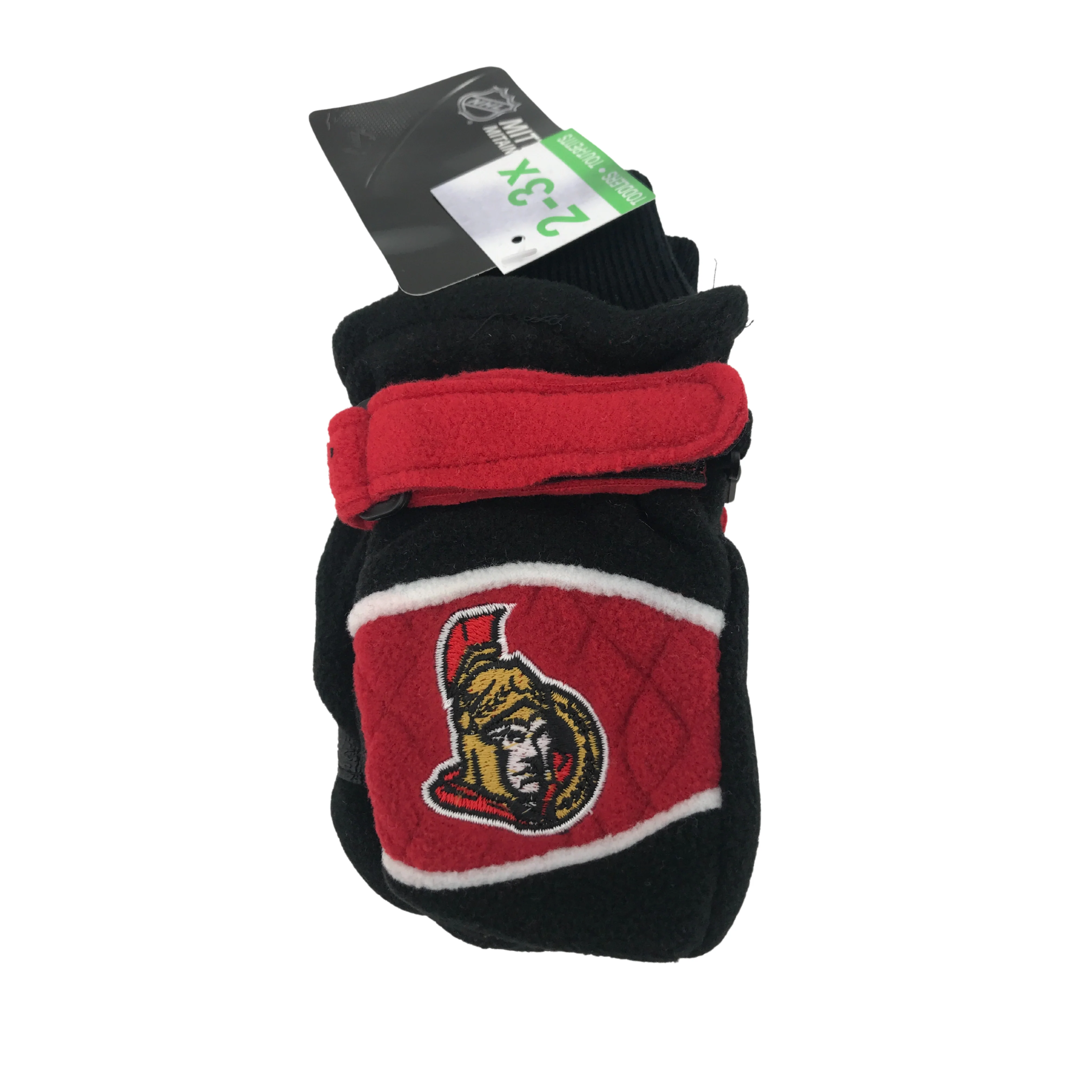 Ottawa Senators Kid's Winter Mittens / Black / Size 2-3x / Kid's Gloves / NHL Winter Gear