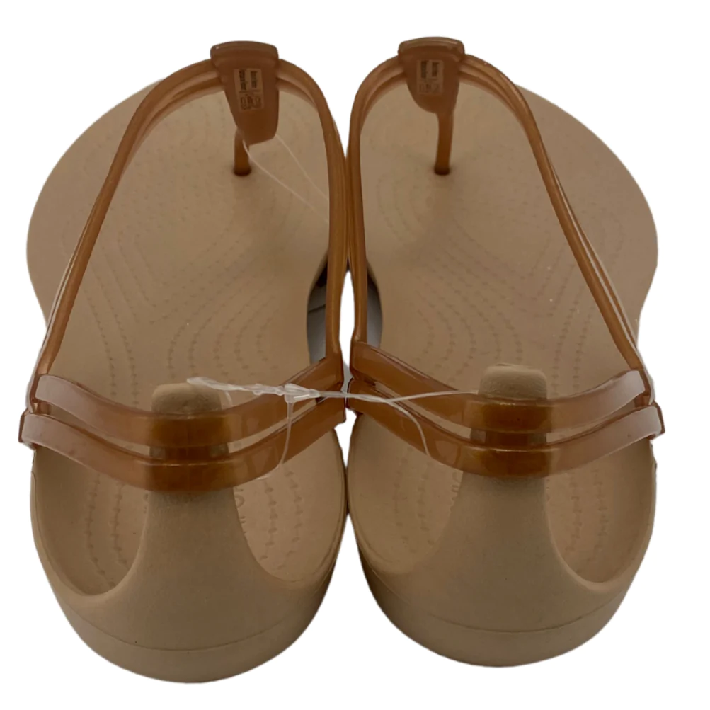 Crocs: Women's Sandals / Flip Flop / Gold / Size 6