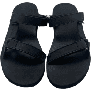Teva: Women's Sandals / Universal / Wide / Leather/ Slides / Strappy / Black / Size 10